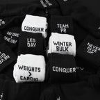 Motivational Gym Socks for Men & Women (6 Pairs)